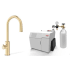 Zip ARCPLUSBCS240VBG - HydroTap Boiling, Chilled, Sparkling for Large Commercial - Kitted Base Module with 5 lb CO2 and Regulator with Arc Plus Tap - Brushed Gold