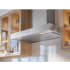 Zephyr Core Collection Como ZCOE36AS - Zephyr Como Wall Hood 36 Inch in Stainless Steel with 2 LED Light