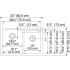 Franke ELG160MOC - 33 Inch Ellipse Undermount Double Bowl Granite Kitchen Sink - Dimension