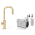Zip CUBEPLUSBCS240VBG - HydroTap Boiling, Chilled, Sparkling for Large Commercial - Kitted Base Module with 5 lb CO2 and Regulator with Cube Plus Tap - Brushed Gold
