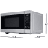 Sharp SMC0962KS - 0.9 cu. ft. Countertop Microwave Oven Dimensions