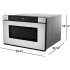 Sharp SMD2440JS - 1.2 cu. ft. Built-In Microwave Drawer™ Oven