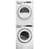 ASKO ASWADRELW7XL1 - Stacked Washer &amp; Dryer Set with Front Load Smart Washer &amp; Electric Dryer in White