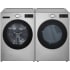 LG LGWADREHVA5800 - Side-by-Side Washer &amp; Dryer Set with Front Load Washer &amp; Electric Dryer in Graphite Steel