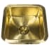 Nantucket Sinks Brightwork Home Collection SQRB7MF - Unlacquered Hammered Brass Square Dual-Mount Bar Sink
