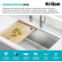 Kraus Fairlane KWU61125 - 25 Inch Undermount Workstation Single Bowl