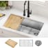 Kraus Fairlane KWU61032 - 32 Inch Undermount Workstation Single Bowl Kitchen Sink