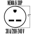 Amana PTC153J50AXXX - NEMA 6-30P / 30A /208-240V