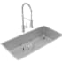 Elkay Crosstown Collection ECTRU35179TFCBC - 18 1/2 Single Bowl Undermount Sink &amp; Faucet Kit