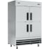 Koolmore RIR2DSSHD - Commercial 54 Inch Freestanding All-Refrigerator Four-Door Access Points