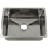 Nantucket Sinks Brightwork Home Collection KSSH23189 - 23 Inch Undermount Rectangular Single Bowl Kitchen/Laundry Sink with Drain Hole Opening
