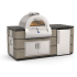 Fire Magic ID660SMR77BA - Contemporary Pre-Fab Pizza Oven Islands with Refrigerator