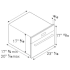 Bertazzoni SO24PROX - dimensions