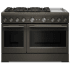 KitchenAid Commercial-Style KFDD948SBE - 48 Freestanding Dual Fuel Range with 6 Sealed Burners