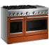 KitchenAid Commercial-Style KFDD948SSC - 48 Freestanding Dual Fuel Range with 6 Sealed Burners