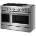 KitchenAid Commercial-Style KFDD948SSS - 48 Freestanding Dual Fuel Range with 6 Sealed Burners