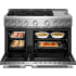 KitchenAid KFGD948SSS - 48-Inch 6 Burner Commercial-Style Gas Range with Griddle