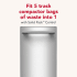 KitchenAid KTTP515TSS - 15 Inch Built-In Trash Compactor with 1.4 cu. ft. Capacity