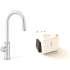 Zip ARCPLUSCS240VBR - HydroTap Chilled, Sparkling for Large Commercial - Kitted Base Module with 5 lb CO2 and Regulator with Arc Plus Tap - Brushed Chrome