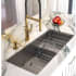Nantucket Sinks Great Point Collection STEPPE3918 - 39 Inch Undermount Stainless Steel Kitchen Sink