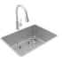 Elkay Crosstown Collection ECTRU24179RTFBC - 18 1/2 Single Bowl Undermount Sink &amp; Faucet Kit