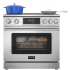Koolmore Reserve KMIPR36TPSS - 36 Inch Freestanding Induction Range with 5 Elements