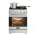 Koolmore KMSGR24SS - 24 Inch Freestasnding Gas Range