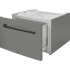 Bosch 800 Series WTZPW4XD - 24 Inch Dryer Pedestal with Pull-Out Storage in Pearl Steel