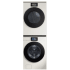 Samsung BESPOKE SAWADREADY532 - Stacked Washer &amp; Dryer Set with Front Load Washer and Electric Dryer in Ivory