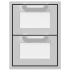 Hestan AGCP16DRWH - Color Panels for 16 Inch Double Drawers: White/Froth
