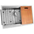 Nantucket Sinks Pro Series SRPS2281816 - 28 Inch Undermount Single Bowl Kitchen Sink with Cutting Board