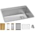 Elkay Crosstown Collection ECTRU24169RTWC - 18-1/2" x 9" Single Bowl Undermount Sink Kit