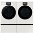 Samsung BESPOKE SAWADREADY531 - Side-by-Side Washer &amp; Dryer Set on Pedestals with Front Load Washer and Electric Dryer in Ivory