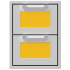 Hestan AGCP16DRYW - Color Panels for 16 Inch Double Drawers: Yellow/Sol