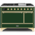 Ilve Majestic Collection UM12FDQNS3EGG - Freestanding Dual Fuel Range Black