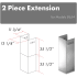 ZLINE 2PCEXT8654ST - Chimney Extension in Stainless Steel