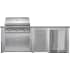 Haven Outdoor HART96REFHG - Haven Outdoor™ 96" Harbor Gray Outdoor Kitchen Island