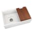 Nantucket Sinks Cape Collection TPS30W - 30 Inch Reversible Workstation Farmhouse Fireclay Single Bowl Sink