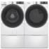 Whirlpool WHWADRERW57201 - Side by Side on Pedestals Washer &amp; Dryer Set with Smart Front Load Washer &amp; Smart Electric Dryer in White
