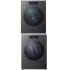 LG SIGNATURE LGWADREHBA99012 - Stacked Washer &amp; Dryer Set with Front Load Washer and Electric Dryer in Black Steel