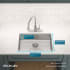 Elkay Crosstown Collection ECTSRAD2522601 - 22 Inch Single Bowl Dual Mount Kitchen Sink Dimension