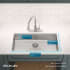Elkay Crosstown Collection ECTSRSAD3322600 - 22 Inch Single Bowl Dual Mount Kitchen Sink Dimension