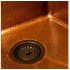 Nantucket Sinks Brightwork Home Collection STEPPE3918HC - 39 Inch Undermount Hammered Cooper Kitchen Sink