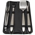 Fire Magic 3575C - 4-Piece Tool Set (tongs, basting brush, spatula, &amp; meat fork in nylon case)