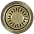 Nantucket Sinks Premium Kitchen 35EDFPB - 3 1/2 Inch Extended Flange Disposal Kitchen Drain in Brass
