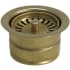 Nantucket Sinks Premium Kitchen 35EDFPB - 3 1/2 Inch Extended Flange Disposal Kitchen Drain in Brass