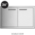 XO XOG36DD - 36 Inch Double Door