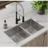 Elkay ECTRU31179TFMC - 18 1/2 Equal Double Bowl Undermount Sink &amp; Faucet Kit