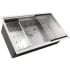 Nantucket Sinks Pro Series SRPS362016 - 36 Inch Undermount Single Bowl Kitchen Sink Angled