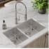 Elkay Crosstown Collection ECTRU32179LTFBC - 18 1/2 40/60 Double Bowl Undermount Sink &amp; Faucet Kit